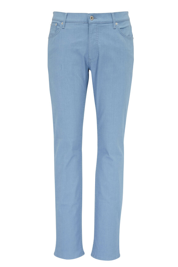 Brax Chuck Smoke Blue Stretch Cotton Pant