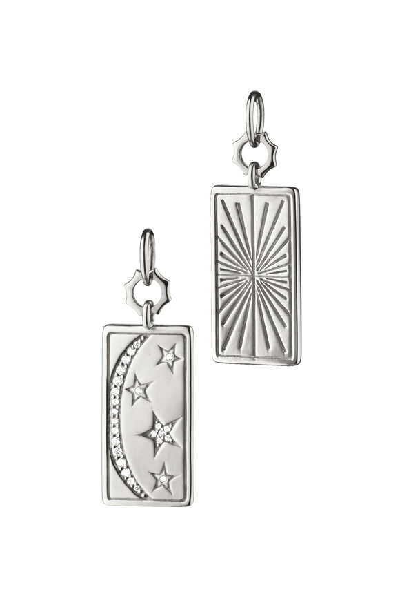 Monica Rich Kosann Sterling Silver Sun Moon Stars Pendant - view 1