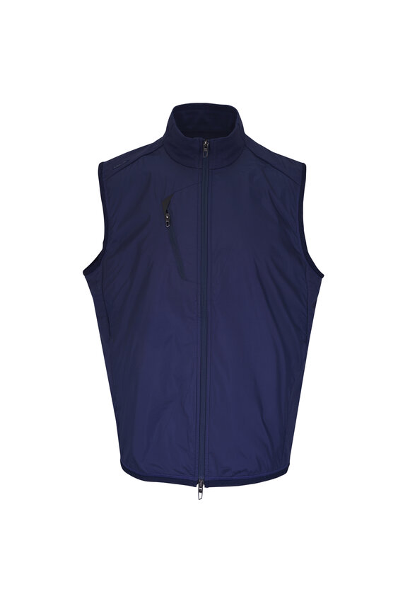 RLX Ralph Lauren Navy Blue Tech Terry Vest
