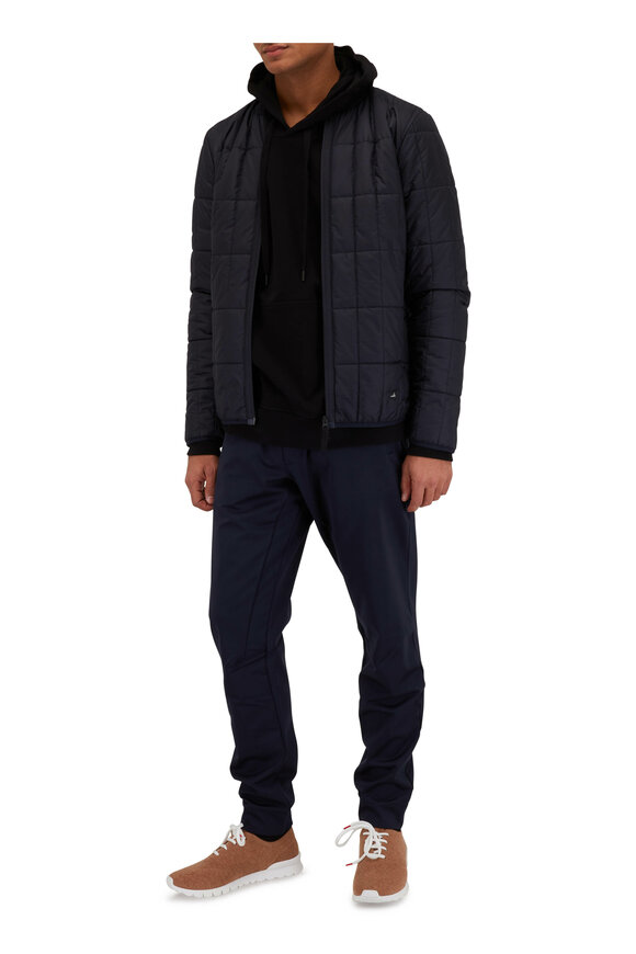 WAHTS - Jax Dark Navy Quilted Bomber Jacket