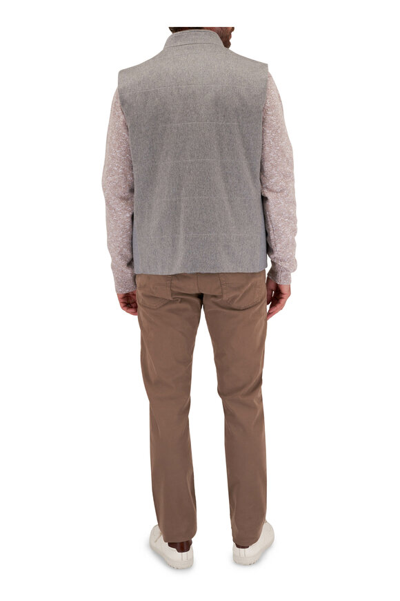 Maurizio Baldassari - Winter Mouline Beige Quarter Zip Pullover