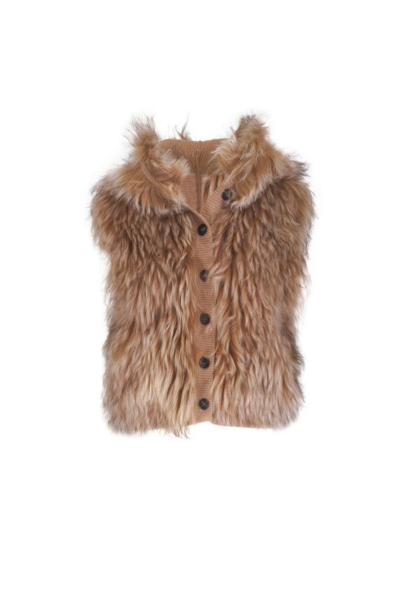 Brunello Cucinelli Light Brown Cashmere Vest