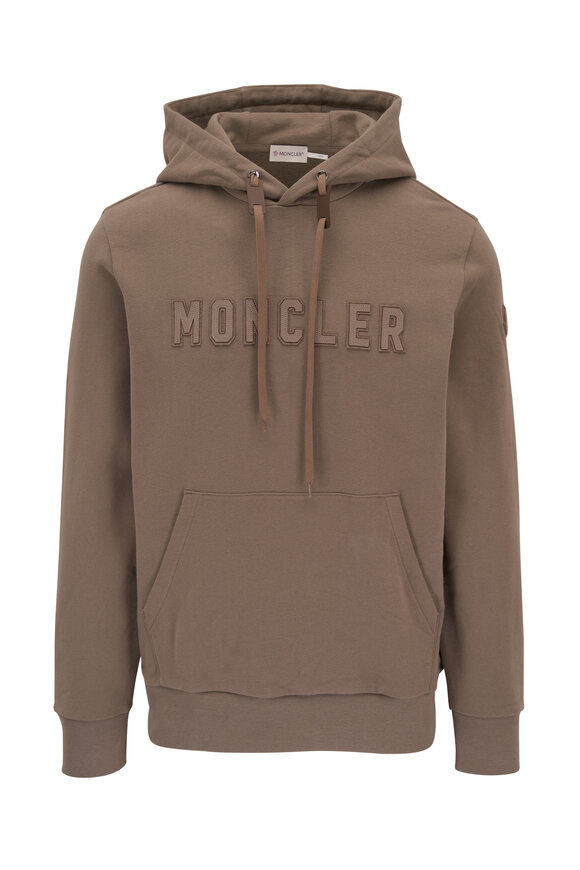 Moncler - Brown Cotton Logo Hoodie