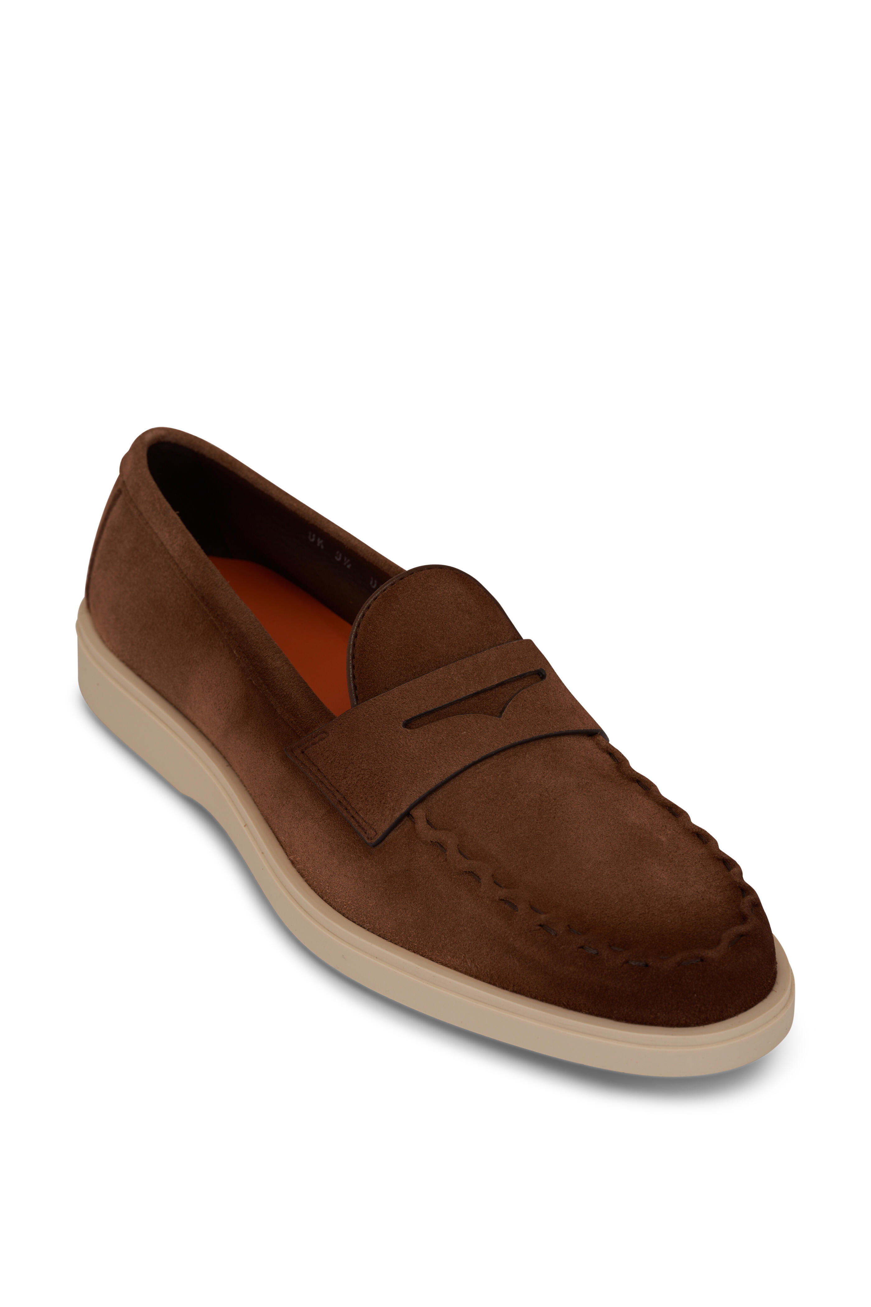 Santoni - Detroit Brown Suede Loafer