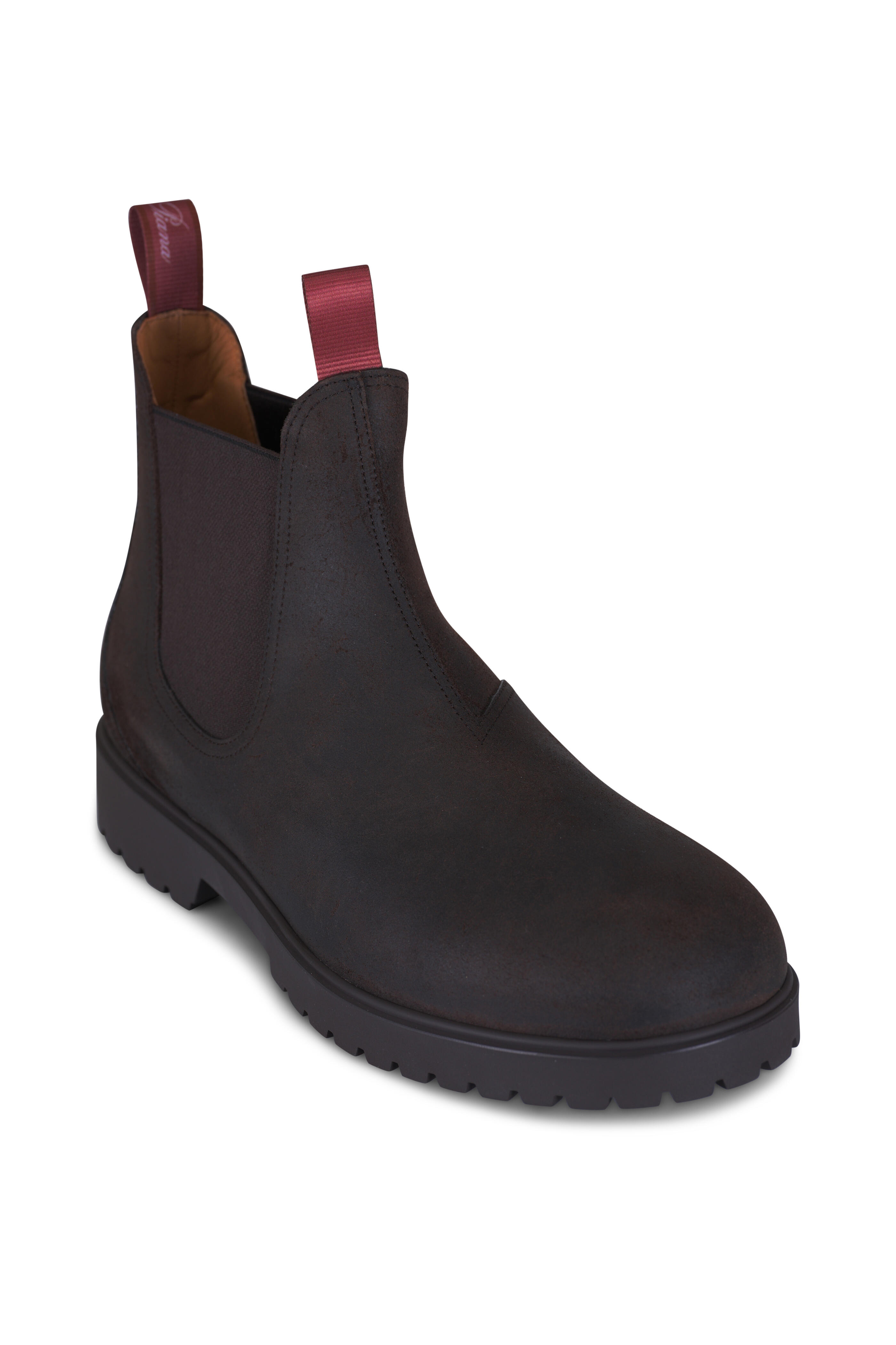 Loro Piana - Dover Walk Dark Brown Chelsea Rugged Leather Boot