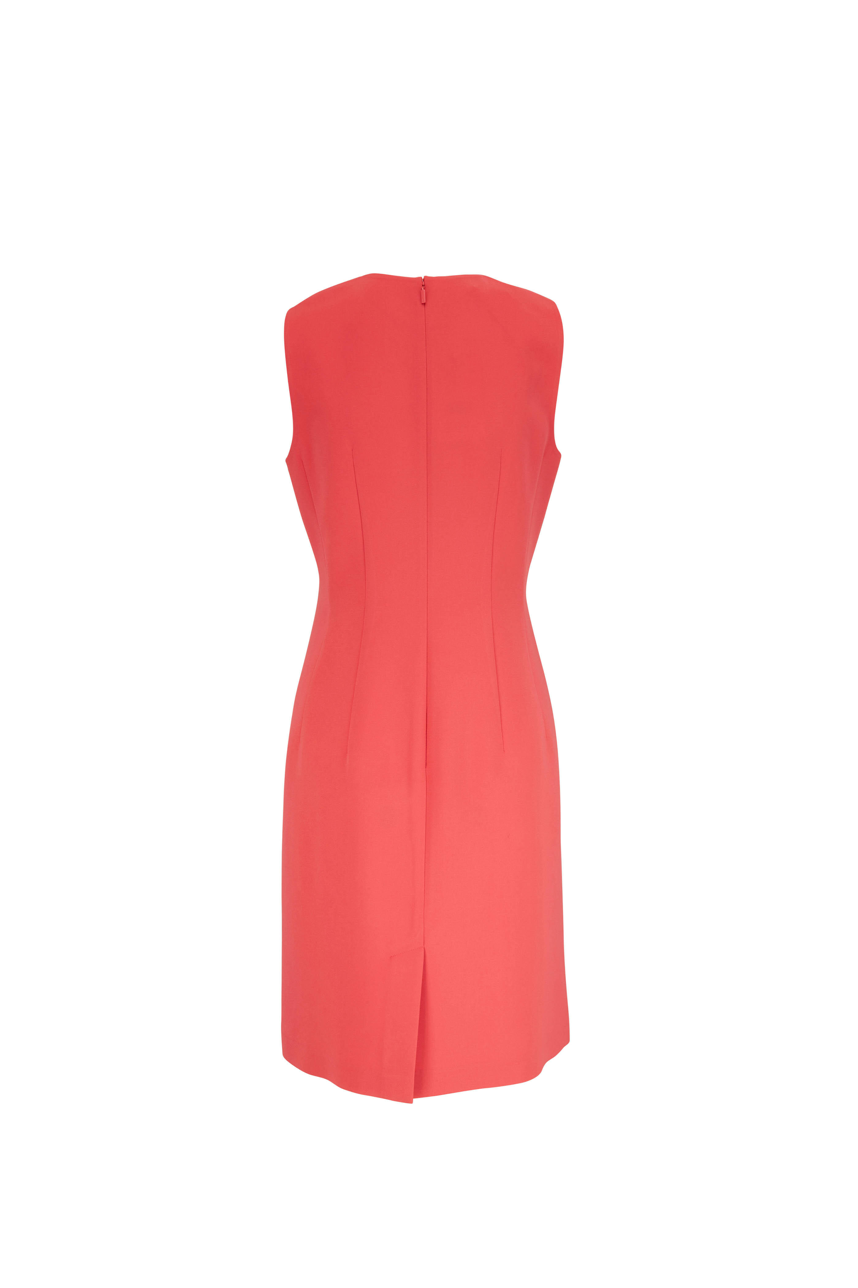 Lafayette 148 New York - Harpson Vibrant Coral Sleeveless Dress