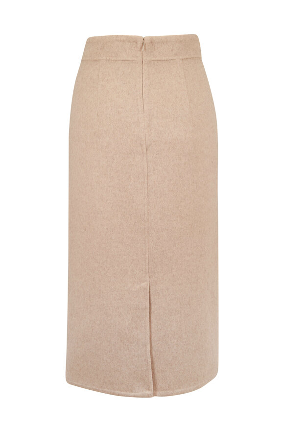 Vince - Heather Oat Seamed Midi Skirt