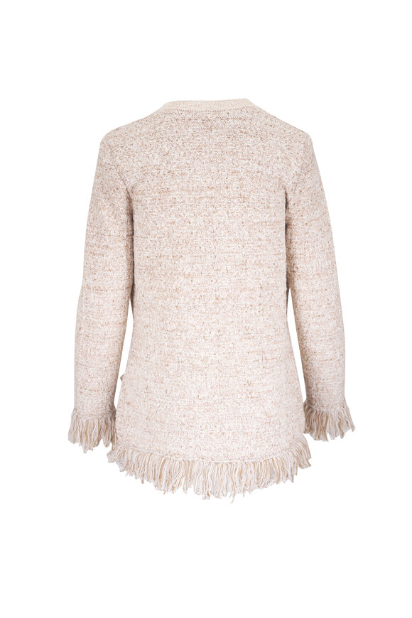 L'Agence Kastoria Natural Multicolor Boucle Cardigan - view 2
