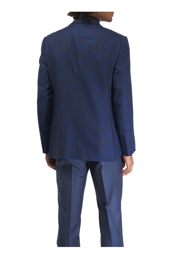 Zegna - Blue Twill Wool Pant 