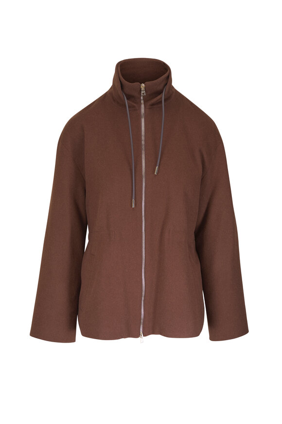 Herno Fine Chocolate Drawstring Jacket - view 1