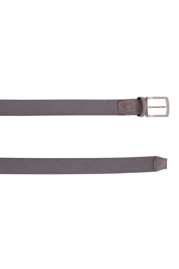 Torino - Gray Tubular Woven Elastic Belt