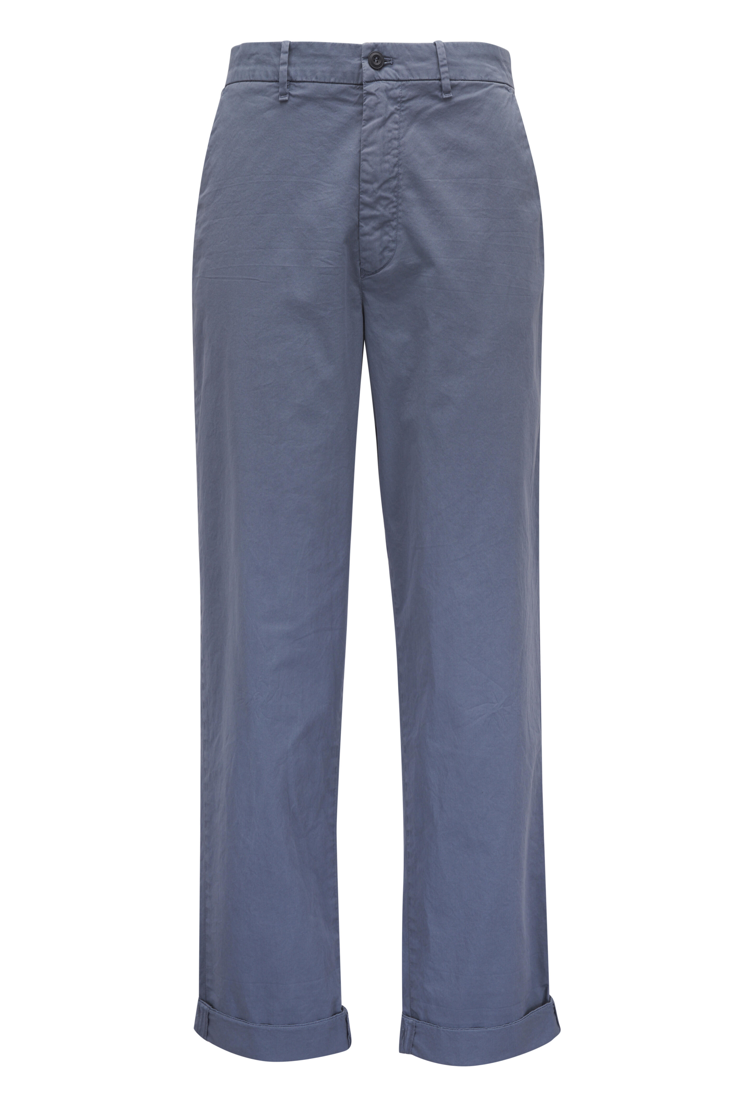 Masons - Slate Blue Stretch Cotton Chino | Mitchell Stores