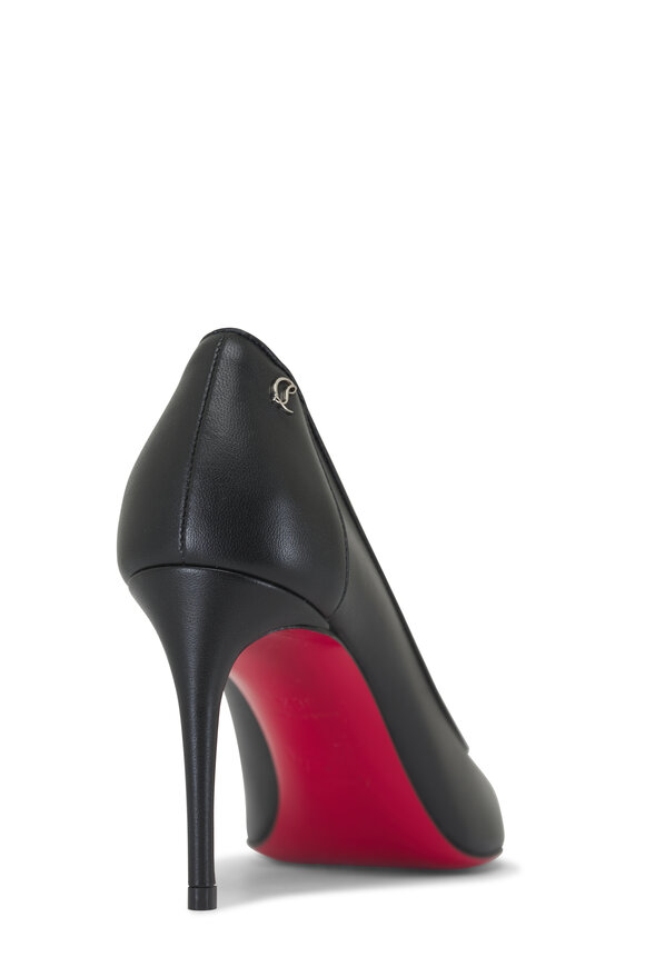 Christian Louboutin - Sporty Kate Black Leather Pump, 85mm