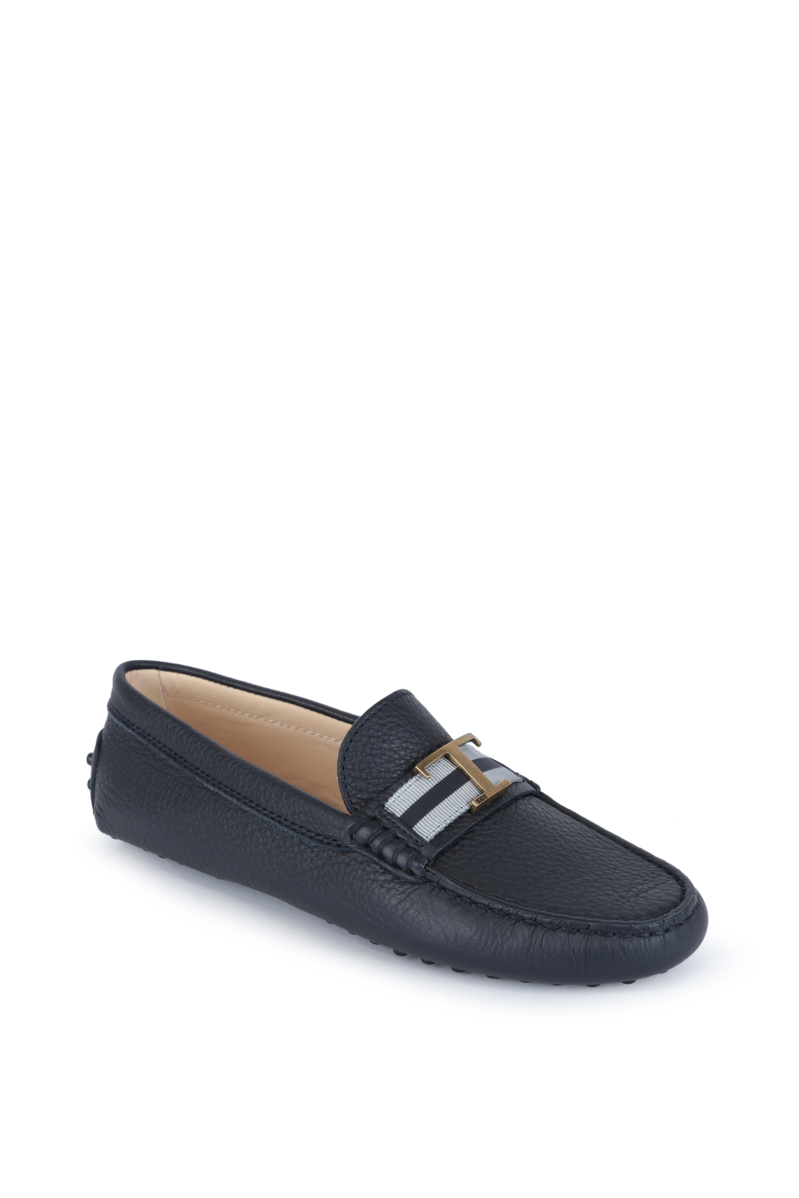 Tod's - Gommini Navy Blue Leather Penny Driver