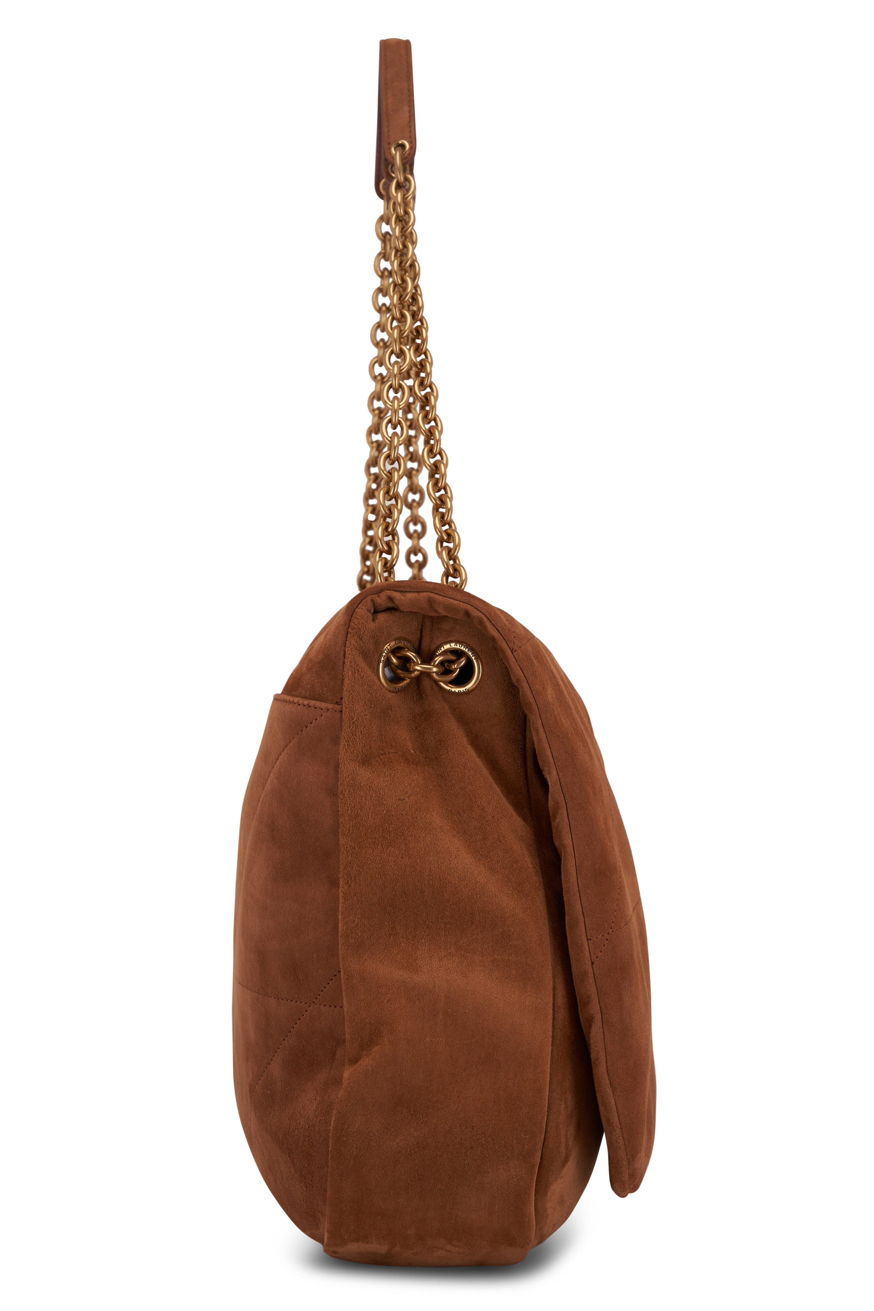 Saint Laurent Jamie Medium YSL Cotton Chain Shoulder Bag