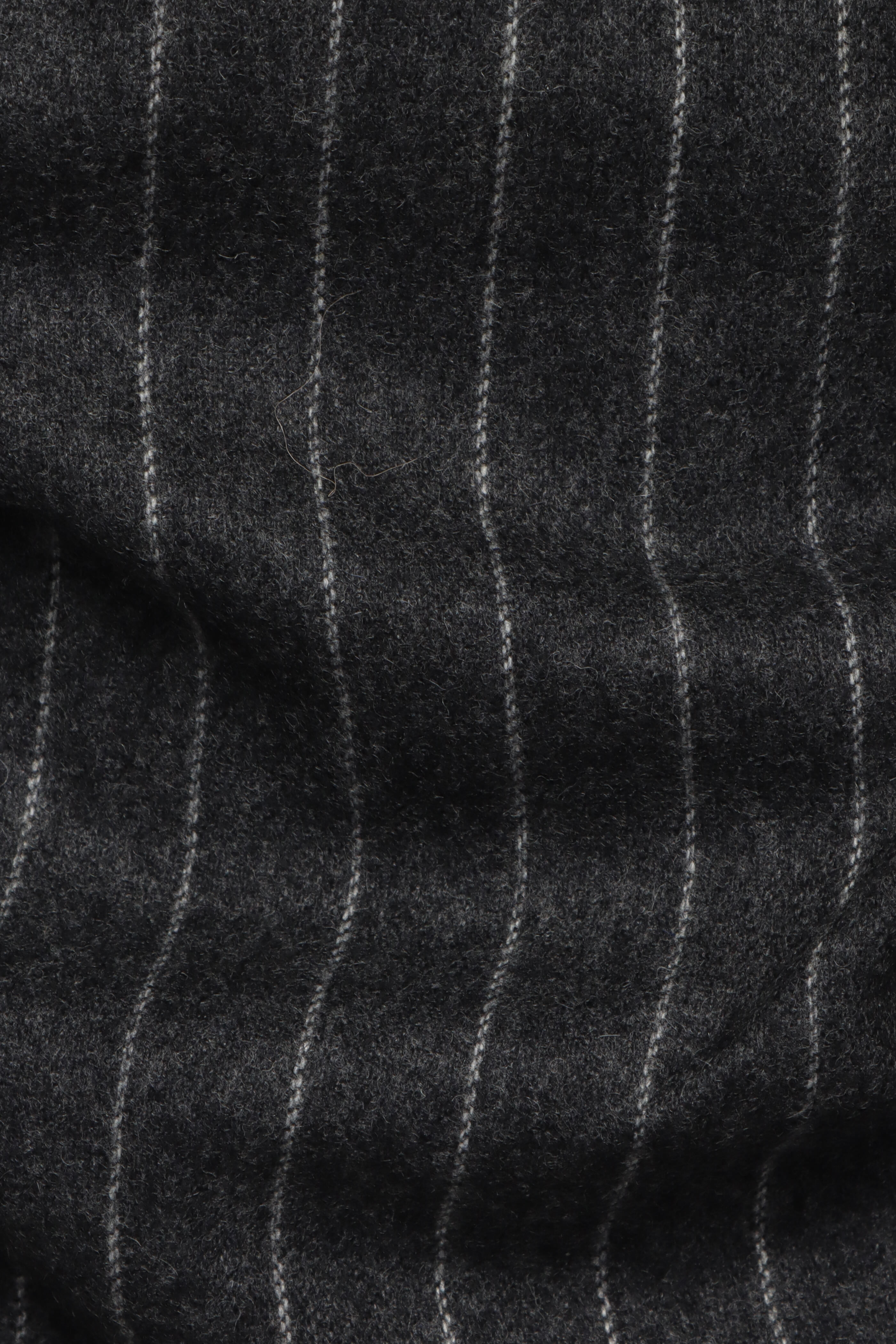 Lee Mathews - Drew Charcoal Pinstripe Midi Dress