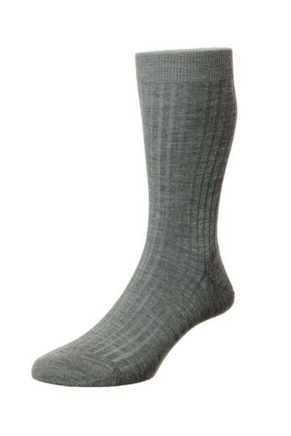 Pantherella  Gray Laburnum Wool Midcalf Sock
