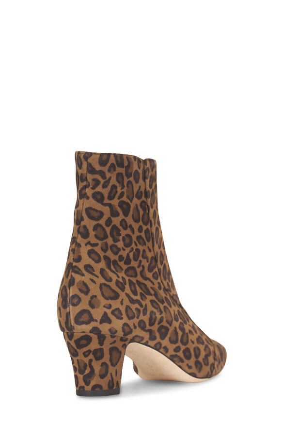 Manolo Blahnik Myconia Animal Print Suede Bootie, 50mm - view 3