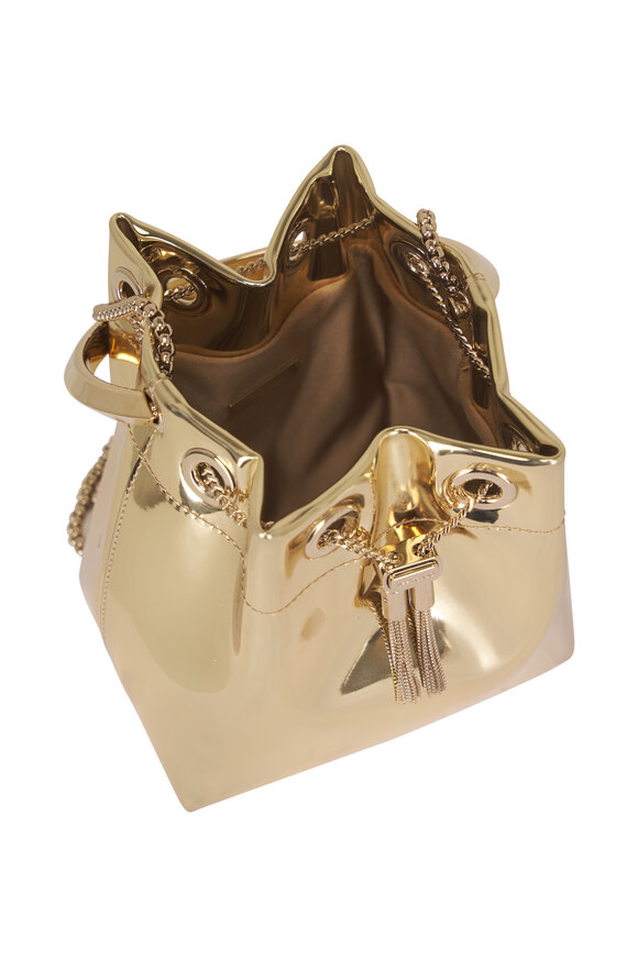Jimmy Choo Bon Bon Silver Mirror Top Handle Bag - view 6