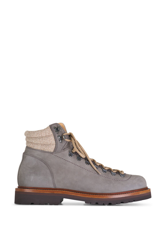 Brunello Cucinelli - Gray Nubuck Mountain Boot