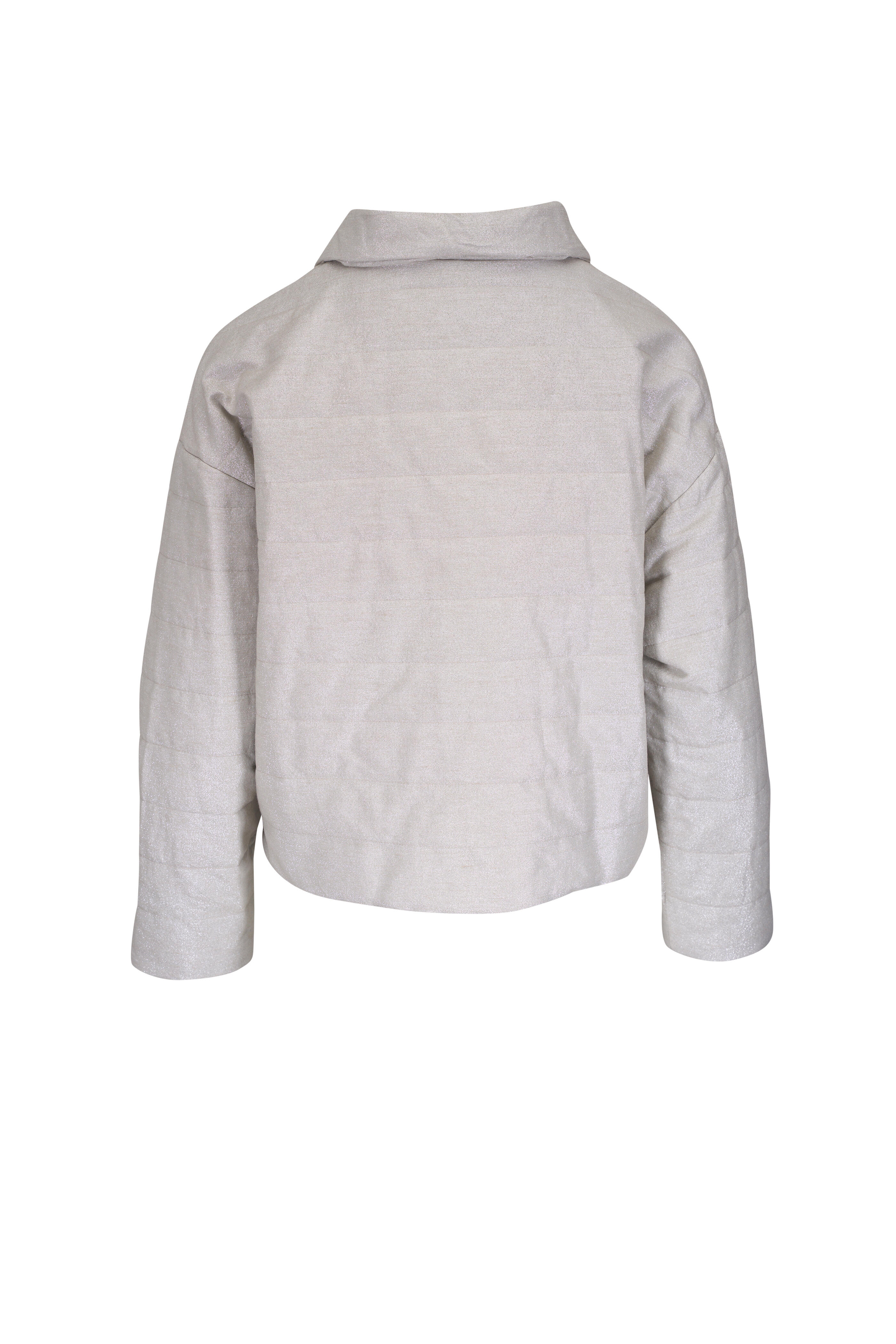 Herno - Chantilly Lurex Padded Short Jacket