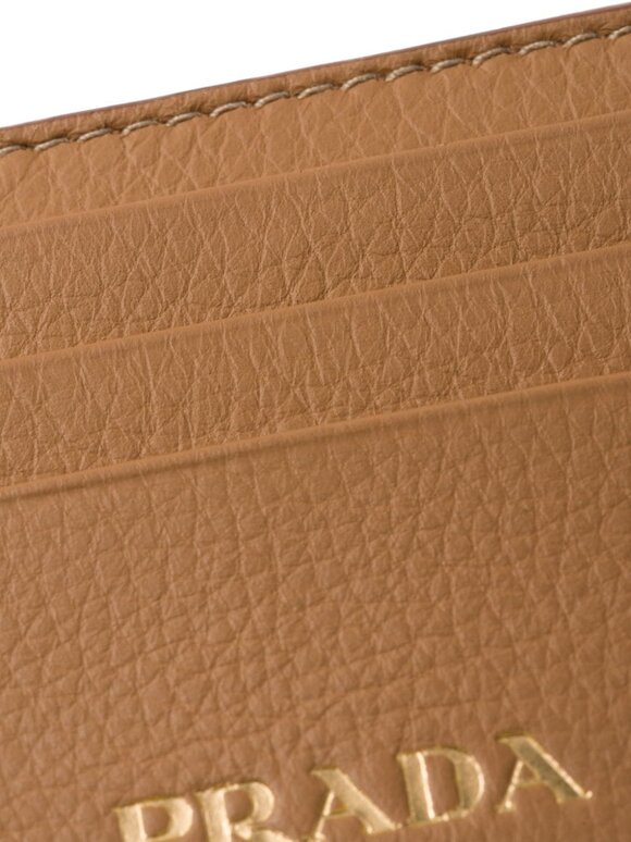 Prada - Caramel Soft Grain Leather Card Case