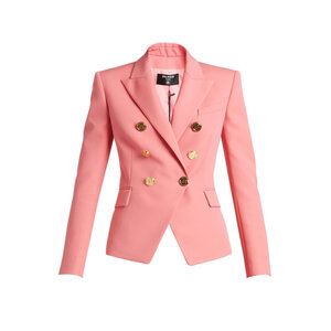 Balmain - Rose Saumon Grain De Boudre Jacket | Mitchell Stores