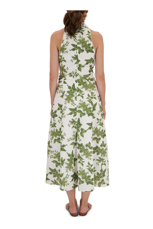 Sachin + Babi - Casey Ivory Narcissus Stretch Linen Belted Dress 