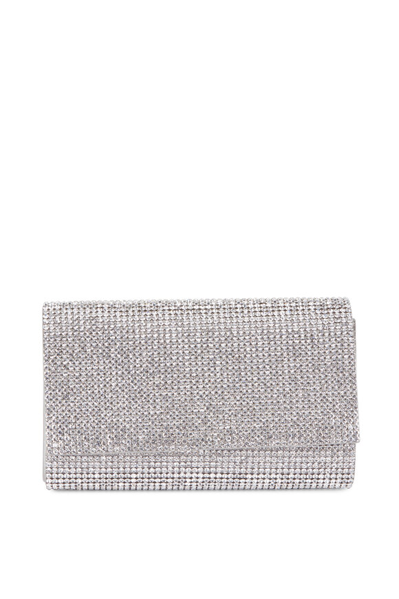 Judith Leiber Couture - Fizzy Silver Full Bead Clutch 