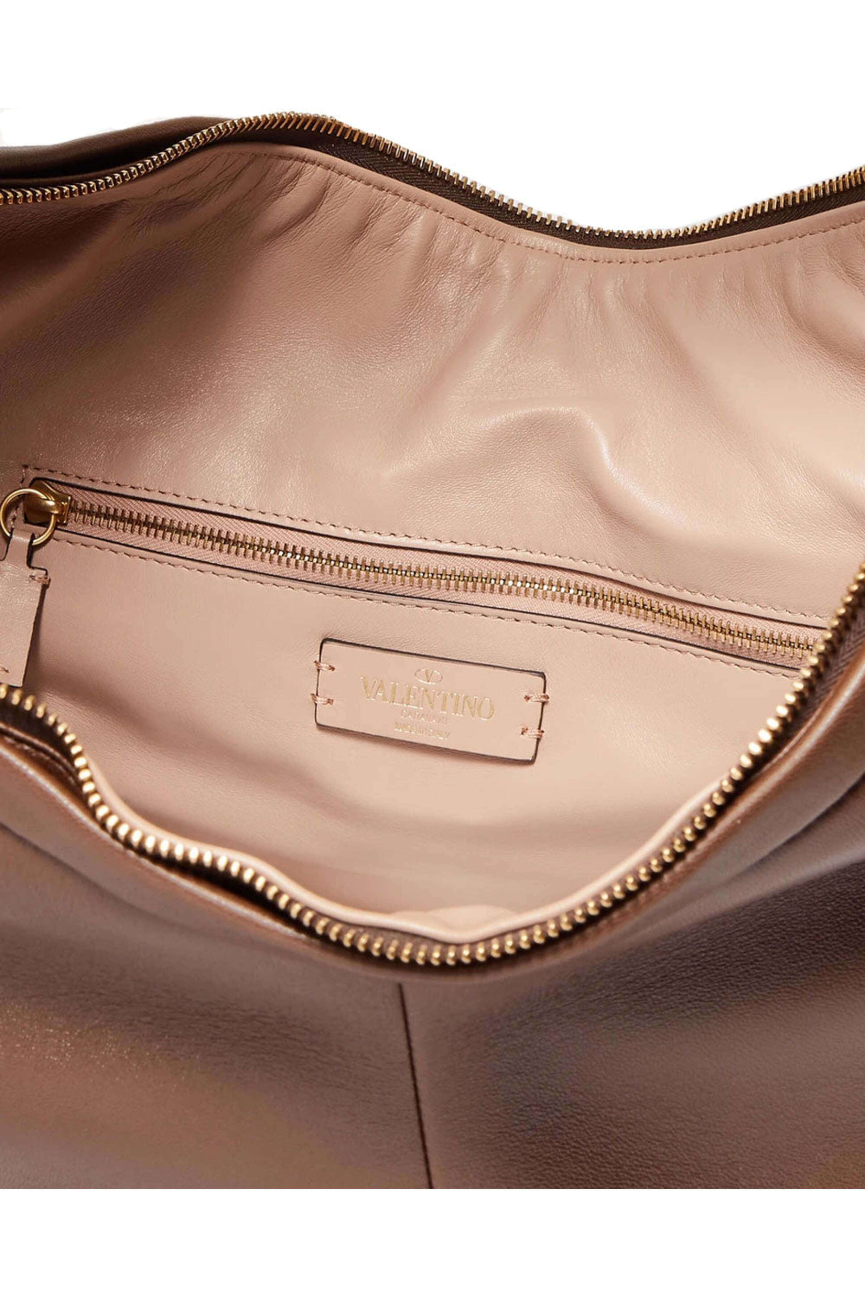 Valentino Garavani - Large Hobo Shoulder Bag in Brown