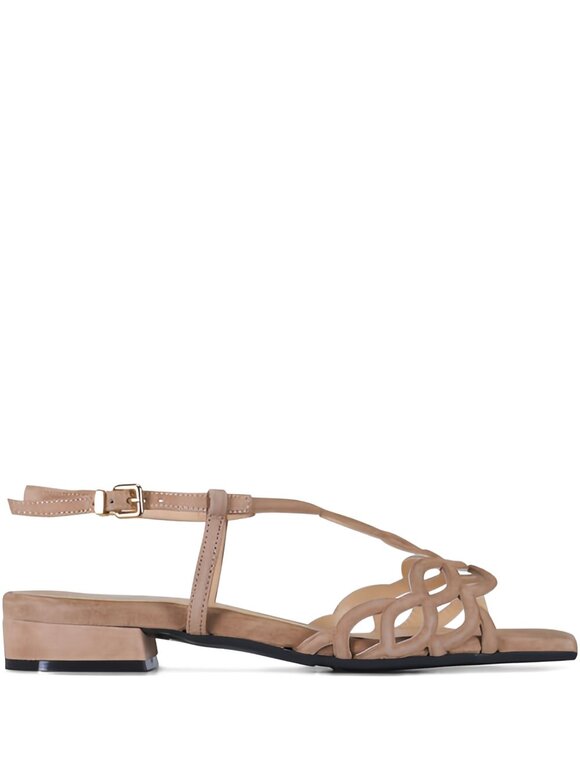 Ron White Brooke Fawn Cashmere Suede Sandal - view 2