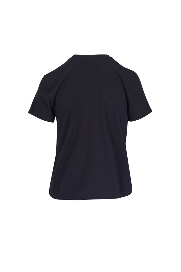 Vince Navy Blue Cotton T-Shirt - view 2