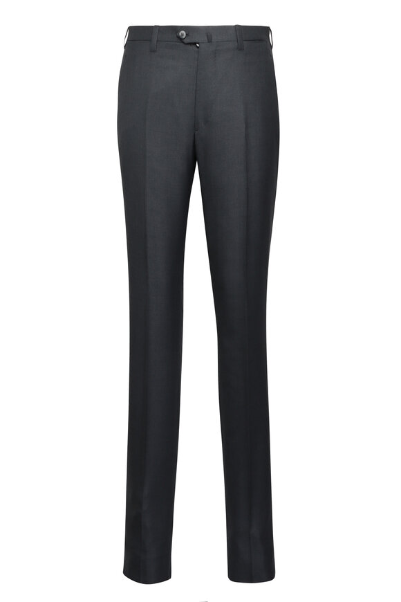 Cesare Attolini Solid Gray Wool Suit - view 4