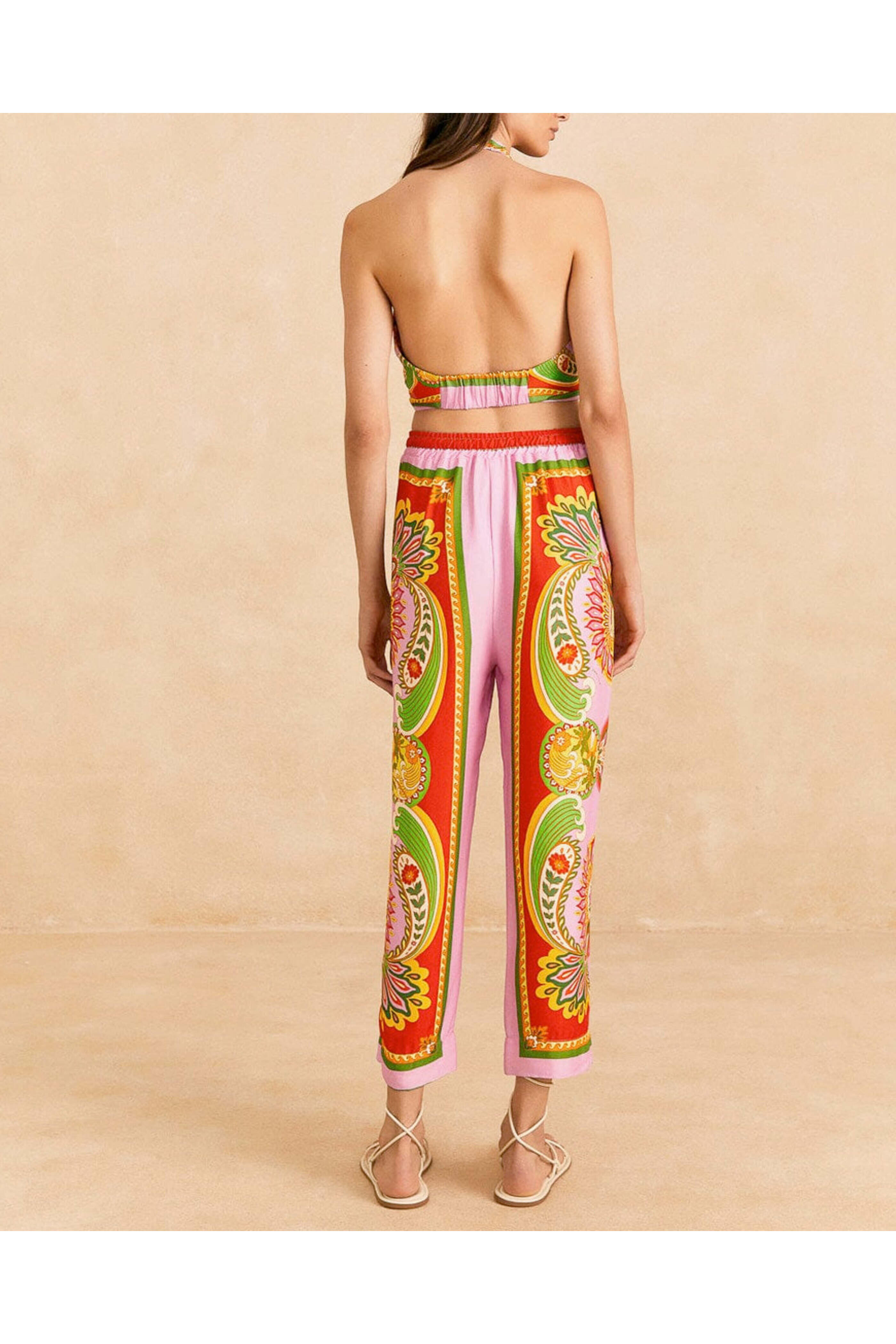 Farm Rio - Beach Toucans Scarf Multi Pants