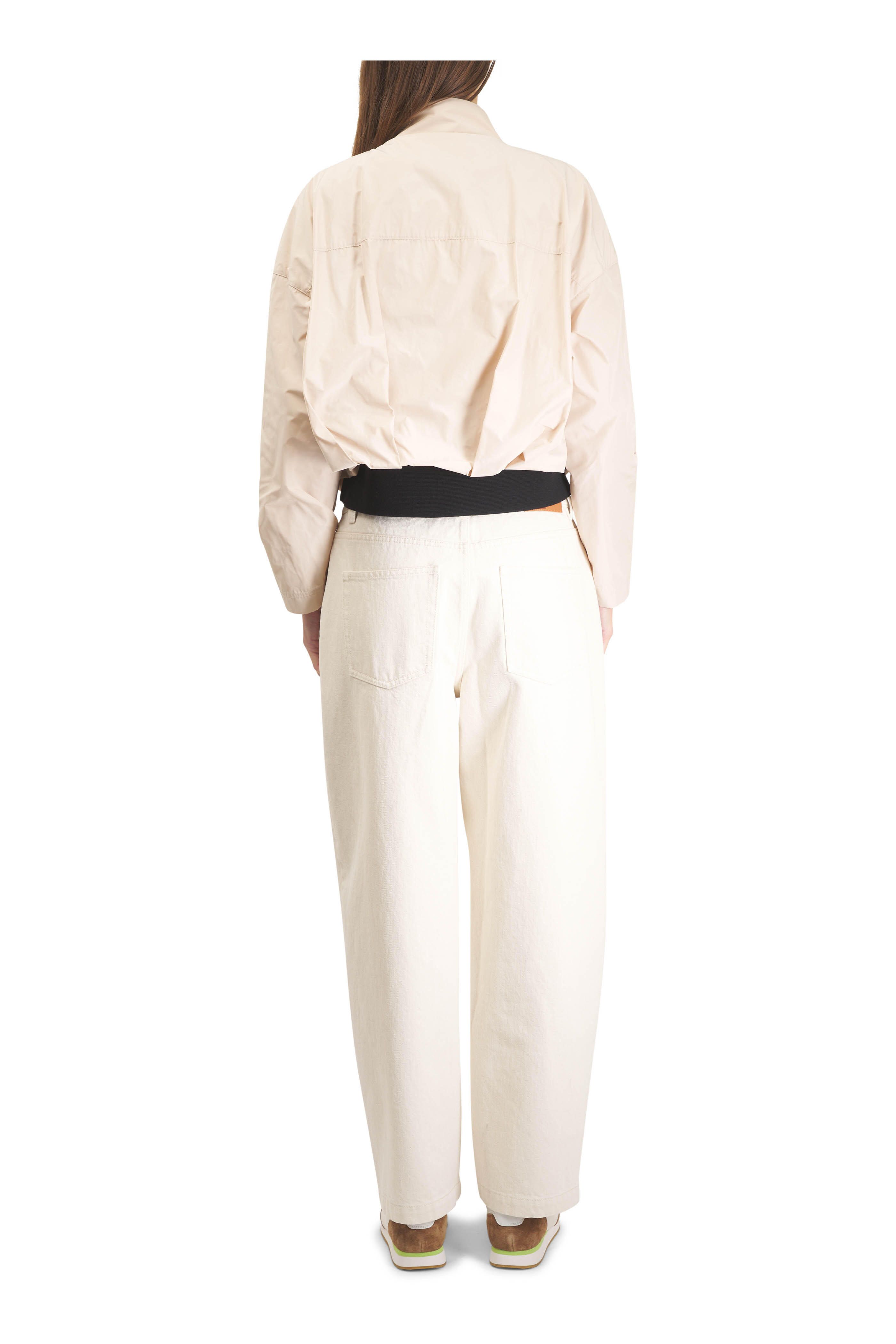 Veronica Beard - Penrose Quilted Hazelwood & White Sneaker