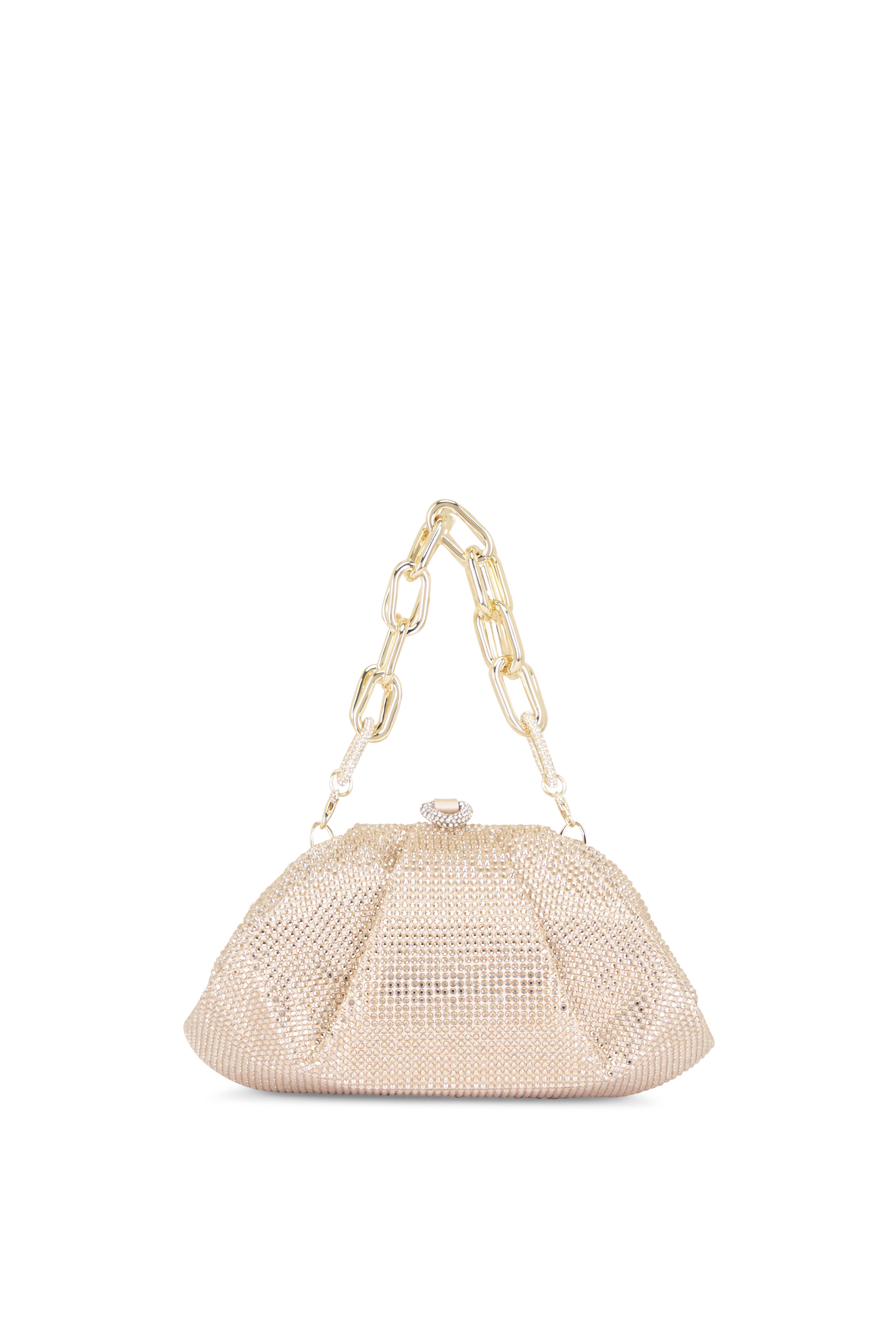 Judith Leiber Couture - Gemma Gold Crystal Top Handle Clutch - view 1