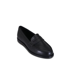 MANOLO BLAHNIK 219037300094116 関税送料込 Manolo Blahnik - Perrita Black Leather Penny Loafer