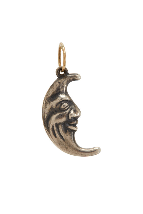 Tina Negri - Sterling Silver Moon Pendant