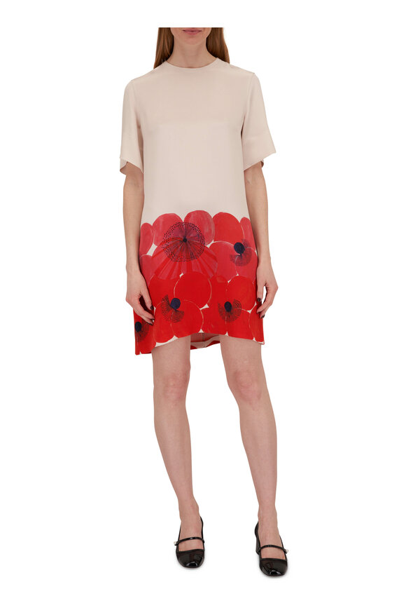 Akris - Poppy Print Shift Dress