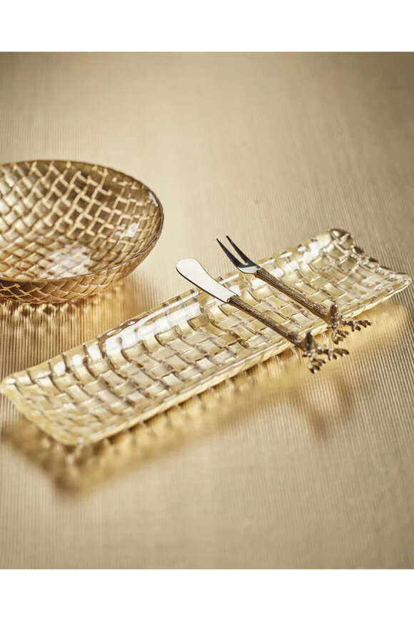 Zodax Braided Rectangle Glass Plate - Thumbnail 2