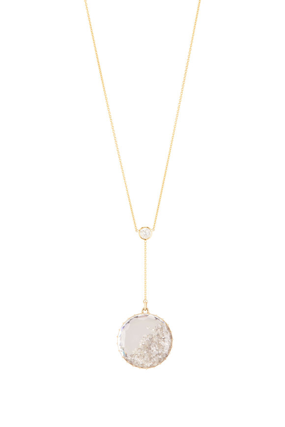 Renee Lewis Shake© 7CT White Diamond Pendant Y Necklace