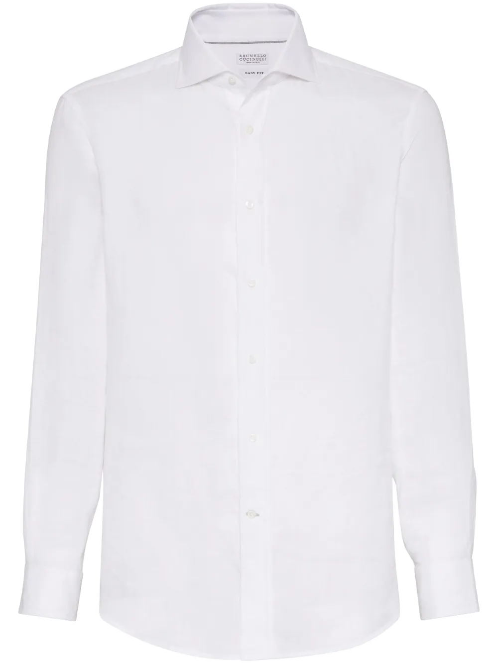 Brunello Cucinelli - White Linen Sport Shirt
