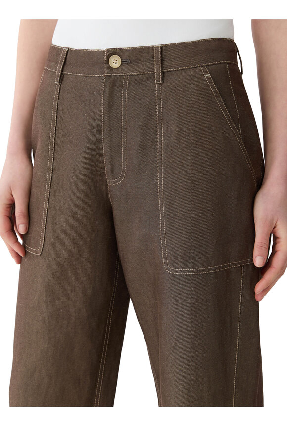 Lafayette 148 New York Root Highline Straight Leg Ankle Pant - view 4