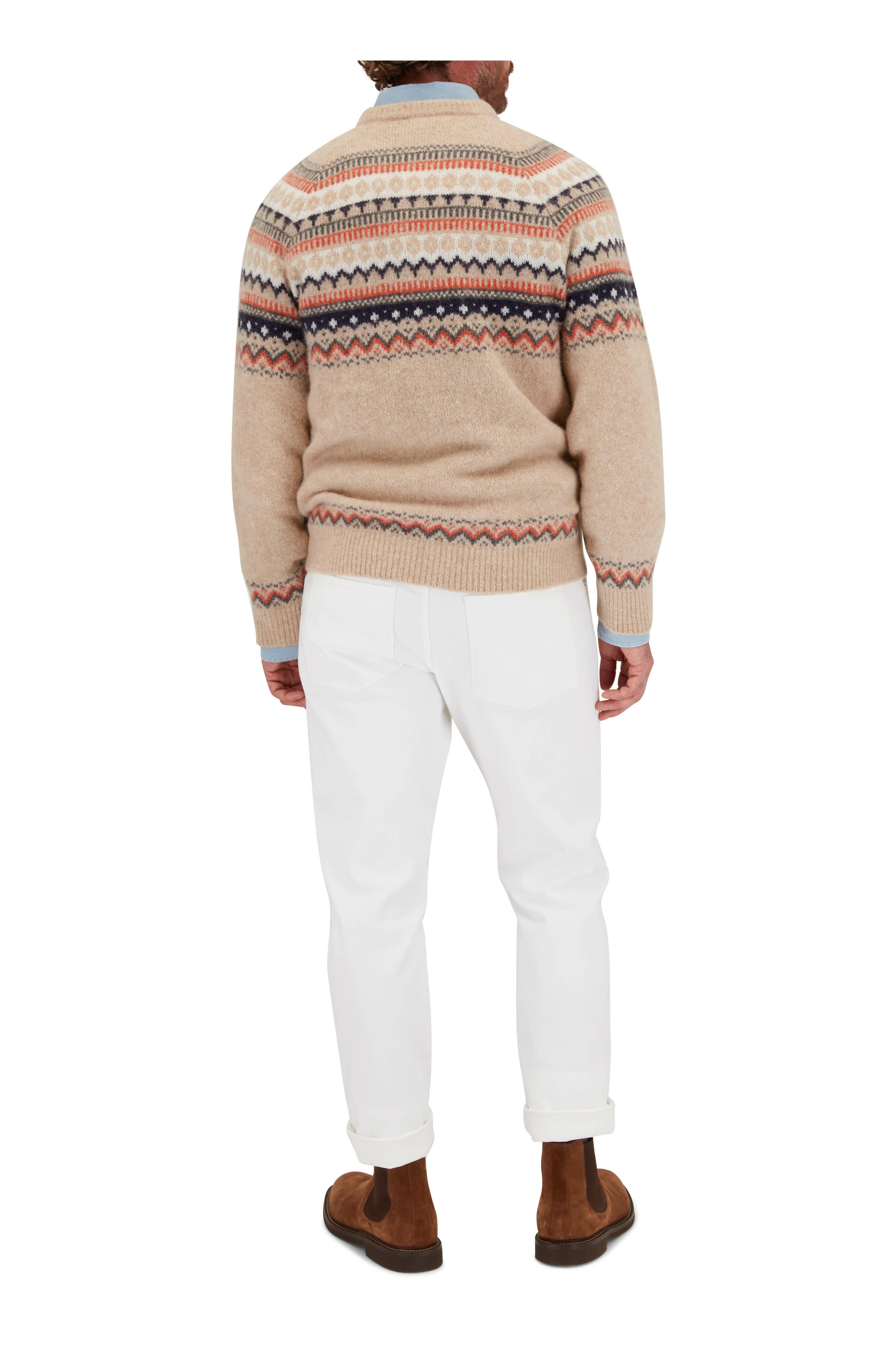 【関税＆送料込み】Brunello Cucinelli Asymmetrical Wool Ski BRUNELLO CUCINELLI Wool, cashmere and silk-blend jacquard