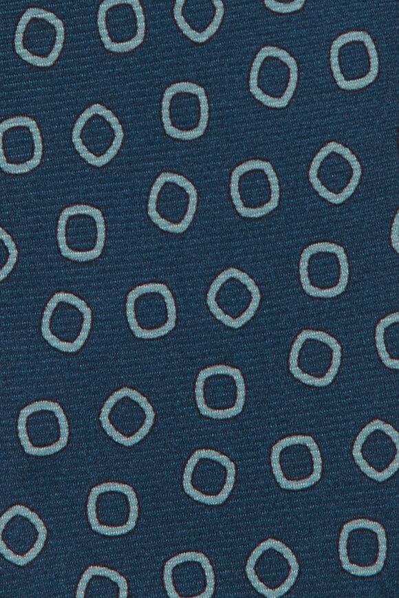 Kiton Aqua Geometric Silk Necktie - view 2