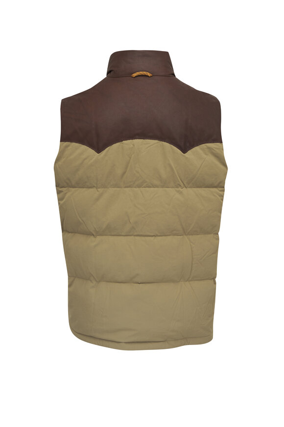 Faherty Brand - Range Drill Khaki Down Vest