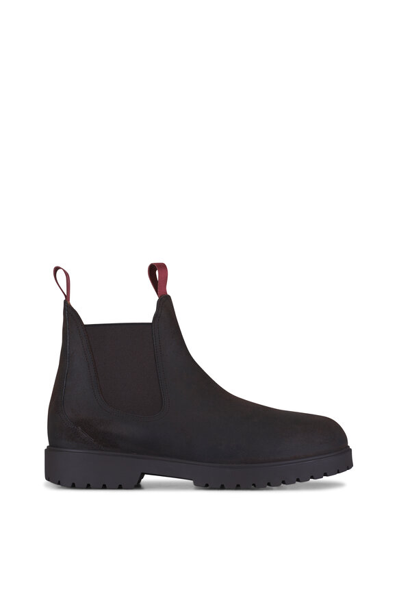 Loro Piana Dover Walk Dark Brown Chelsea Rugged Leather Boot - view 2