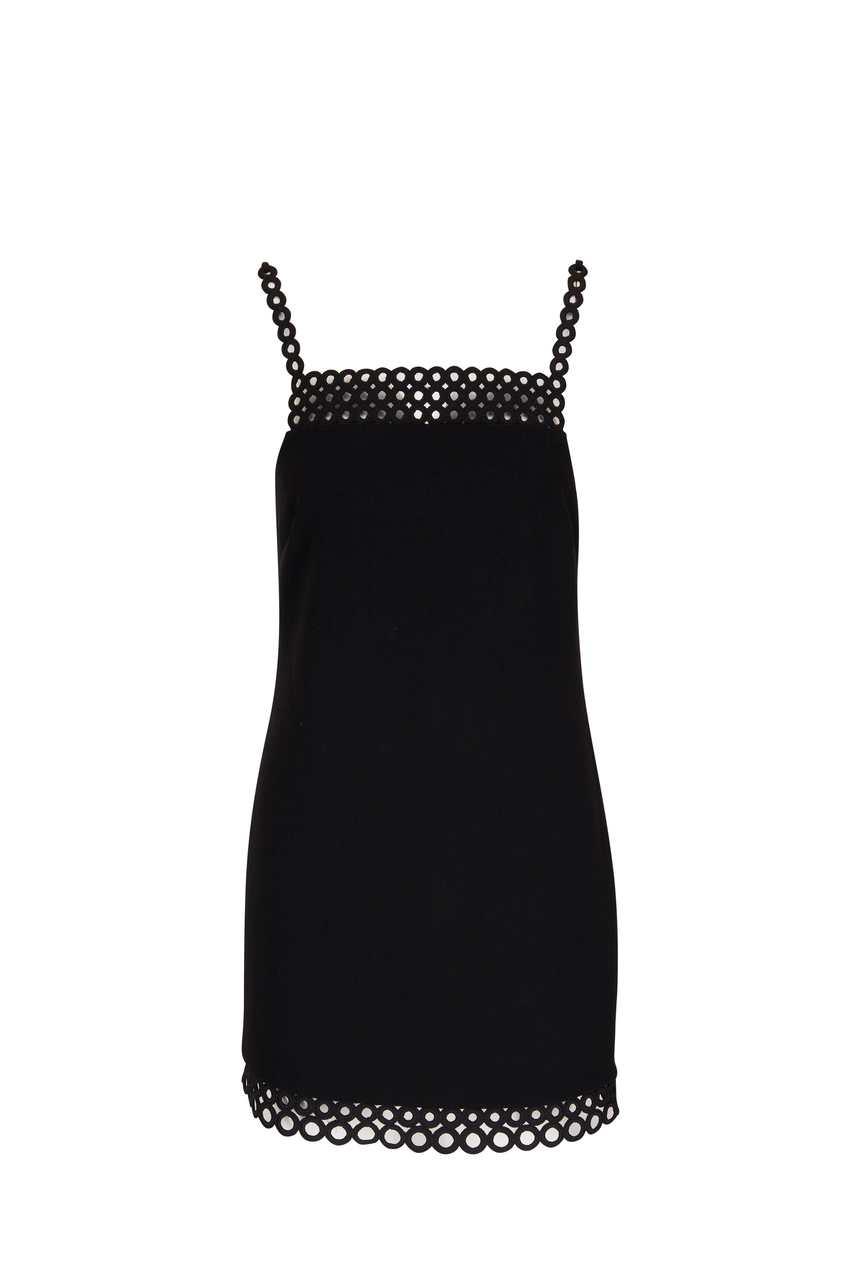 Jonathan Simkhai - Marlie Black Crochet Ring Mini Dress