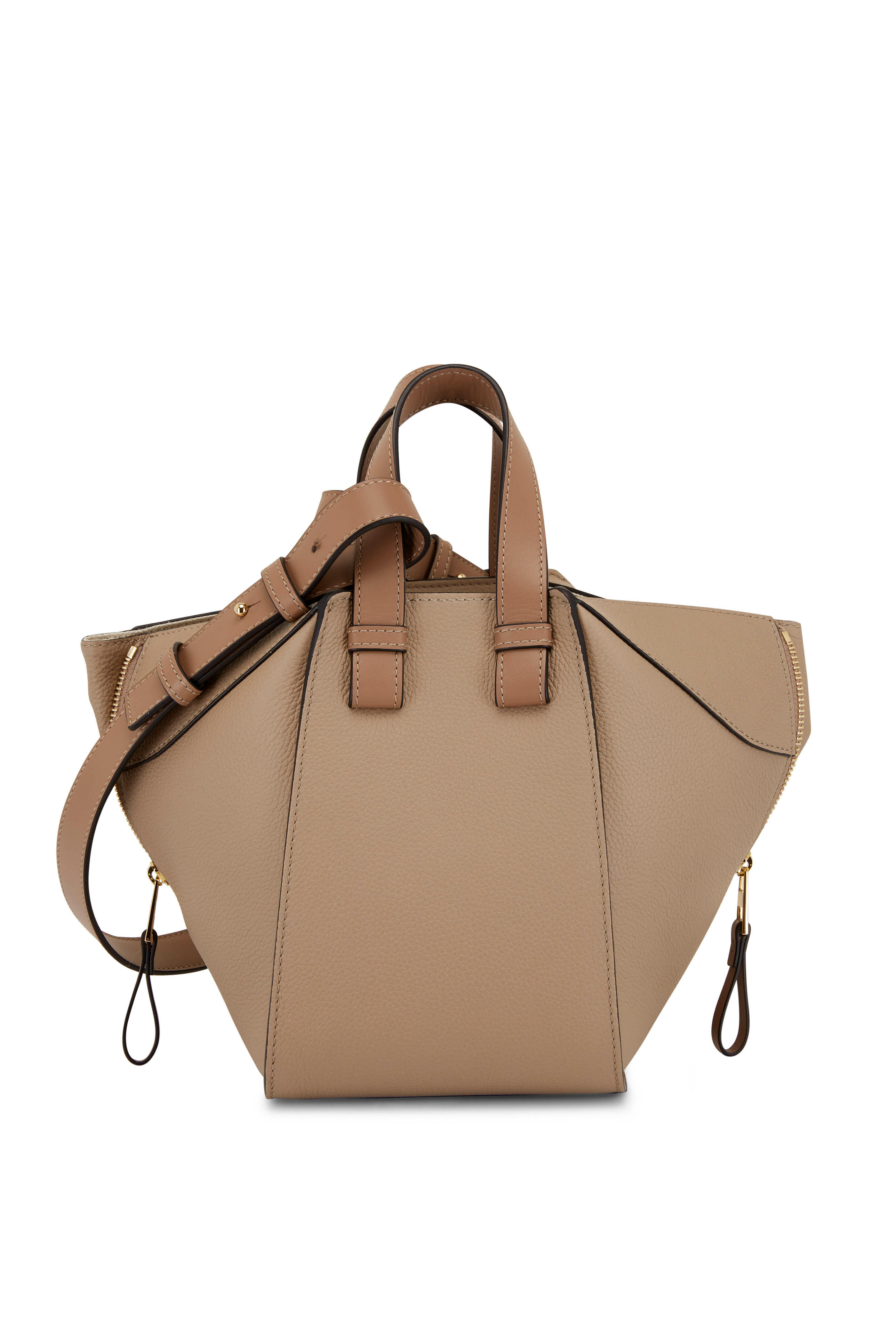 Loewe - Compact Hammock Sand Leather Bag | Mitchell Stores