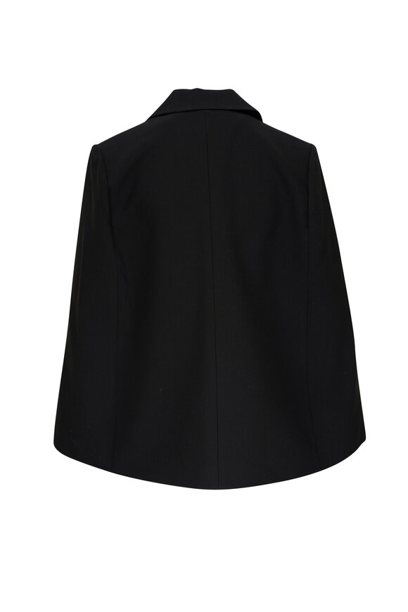 Herno - Iconic Emilia Black Cap Sleeve Jacket | Mitchell Stores